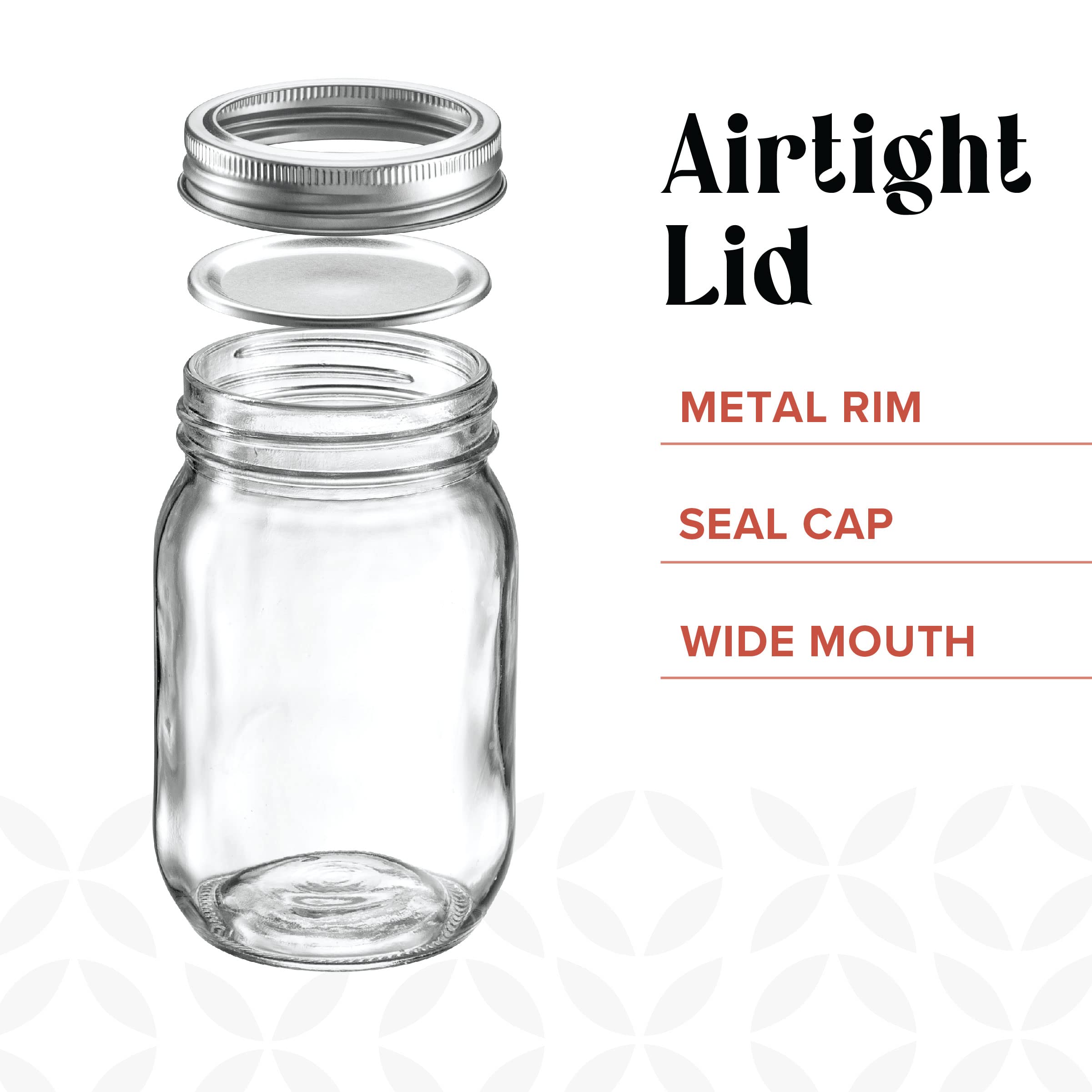 GLING close-up of metal lid and band demonstrating airtight seal and secure storage