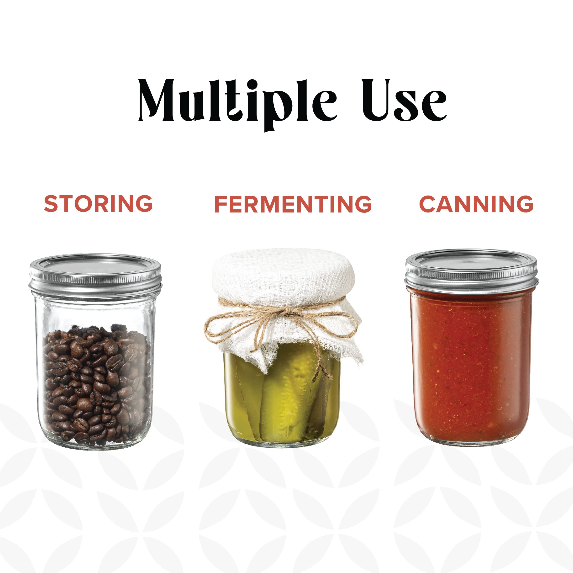 GLING jar held in hand showing one-pint scale for portioning