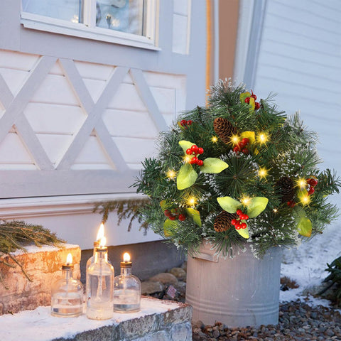 Glintoper two-pack styled at entryway providing instant curb appeal