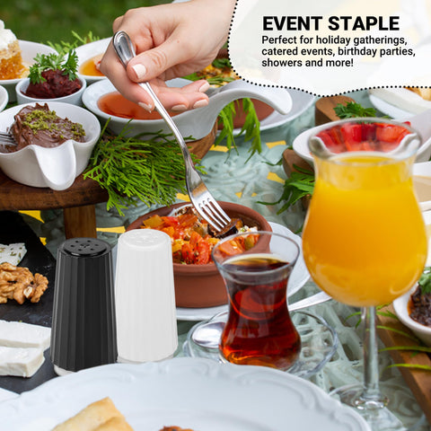 GLOBAL BASICS on a picnic table in use for outdoor events and easy serving