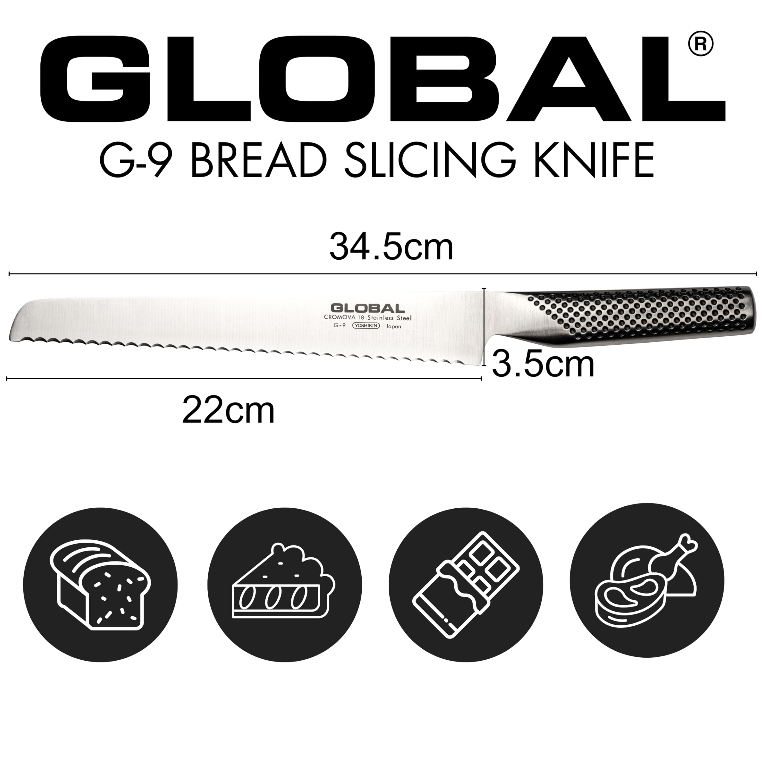 Global handle dimple pattern for secure grip and easy handling