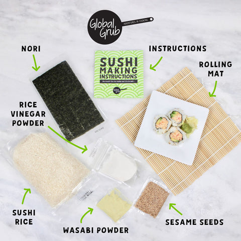 Global Grub nori seaweed sheet detail for crisp, even wraps