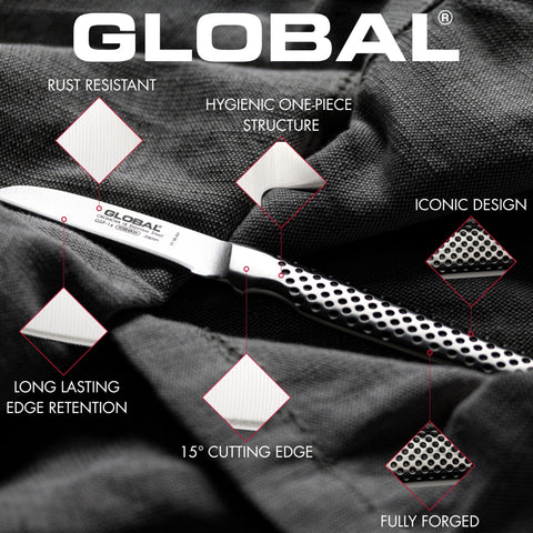 Global GSF-46 slicing an apple for precise, clean-cut performance
