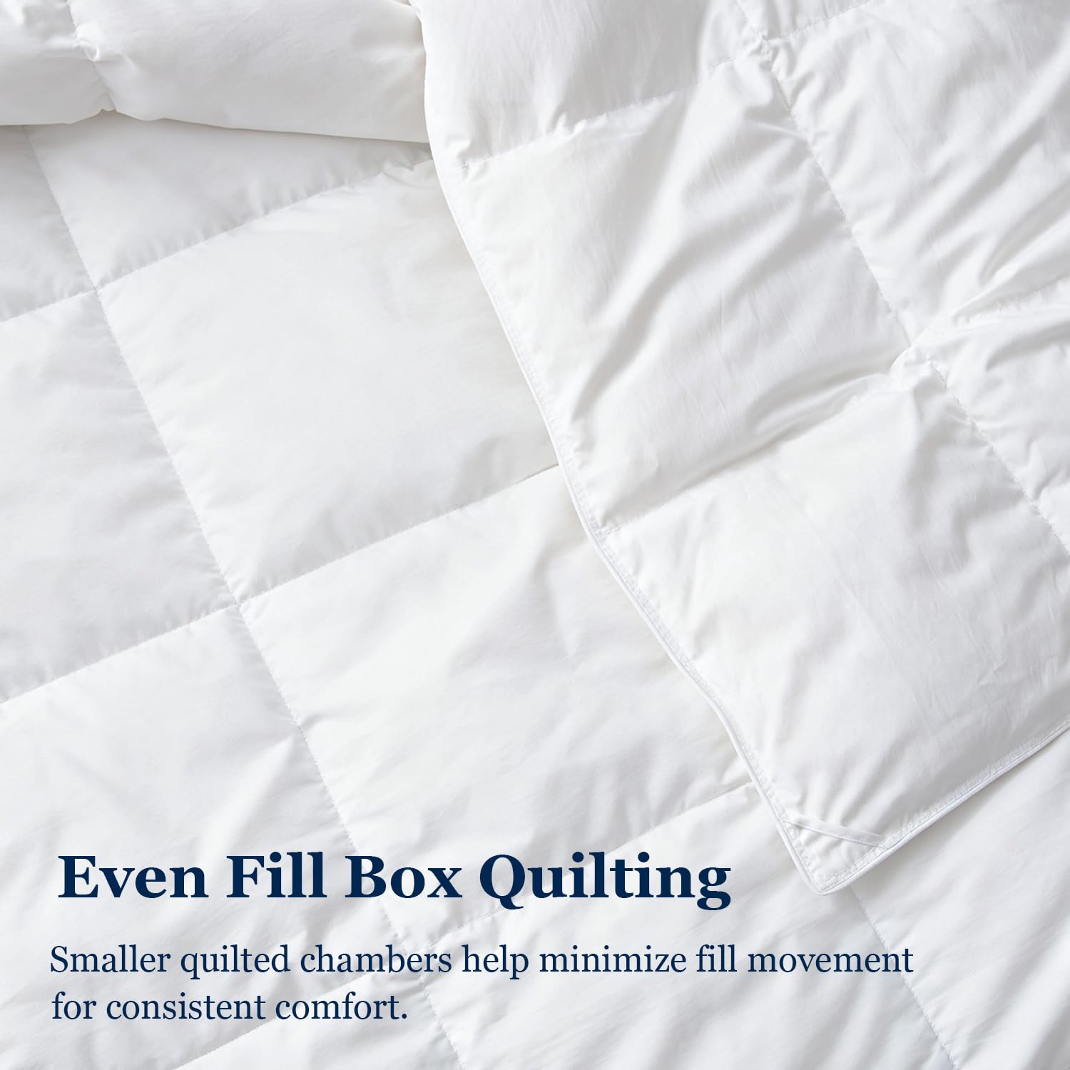 Globon comforter in use at night showing breathability and relaxed sleep posture
