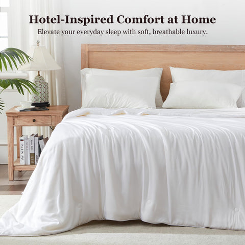 Globon in-room nighttime setting showing cozy cool sleep environment
