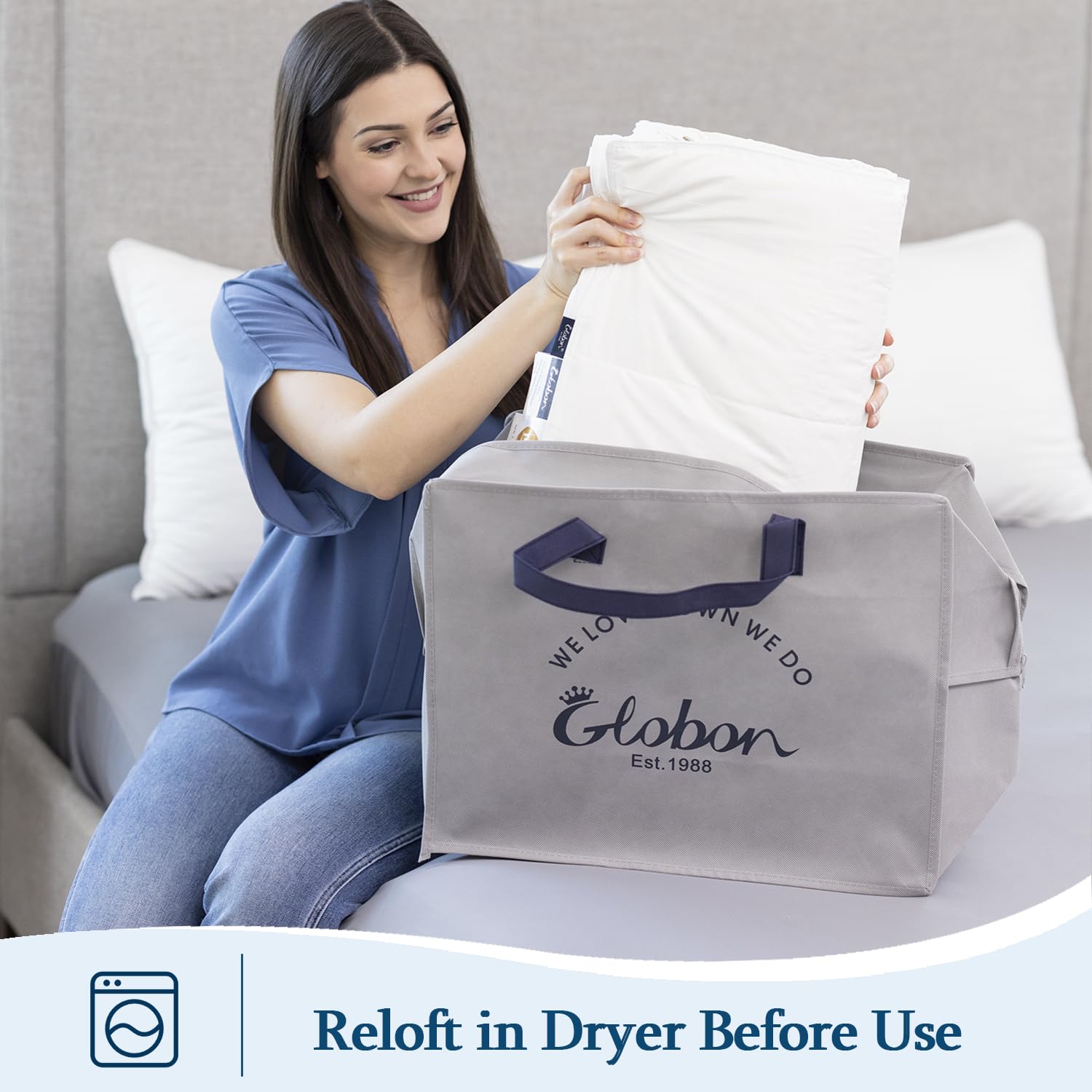 Globon rolled packing showing easy storage and travel-friendly lightweight design