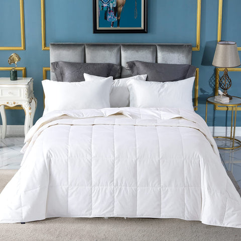 Globon front view of queen summer comforter showing lightweight profile and breathable design