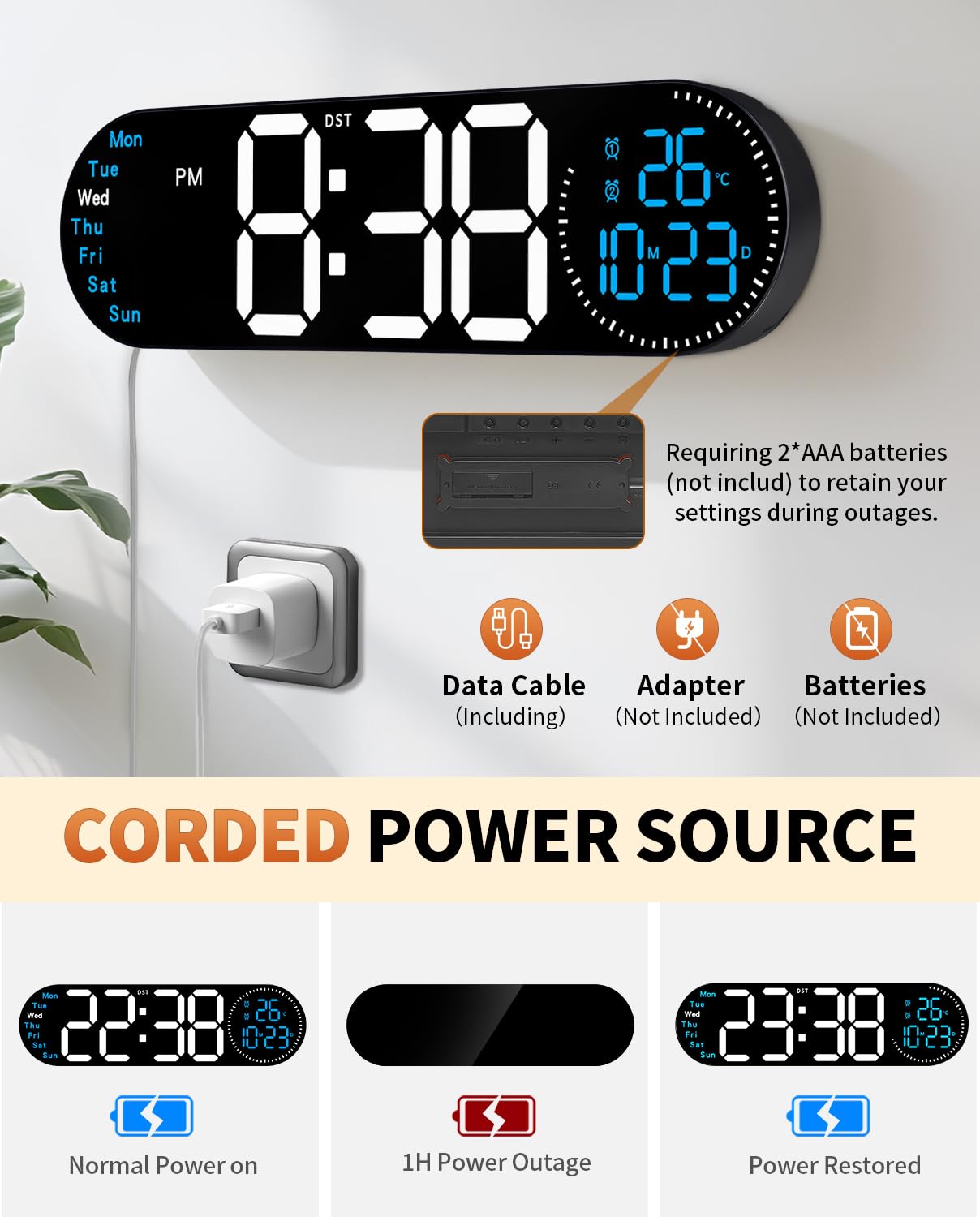 GLOKUUCA night mode soft glow providing ambient lighting and non-intrusive visibility