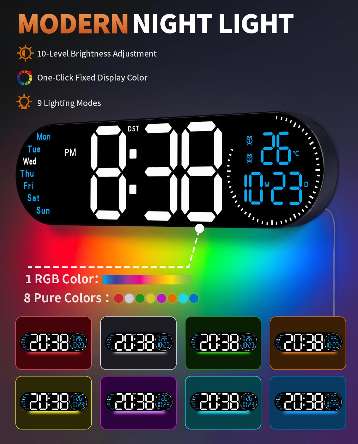 GLOKUUCA remote control with labeled buttons offering convenient hands-free adjustments