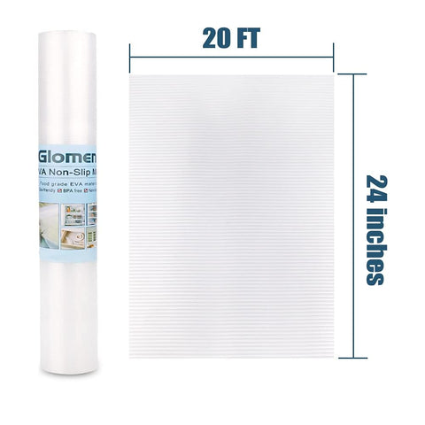 Glomen liner in kitchen scene keeping bottles and jars tidy