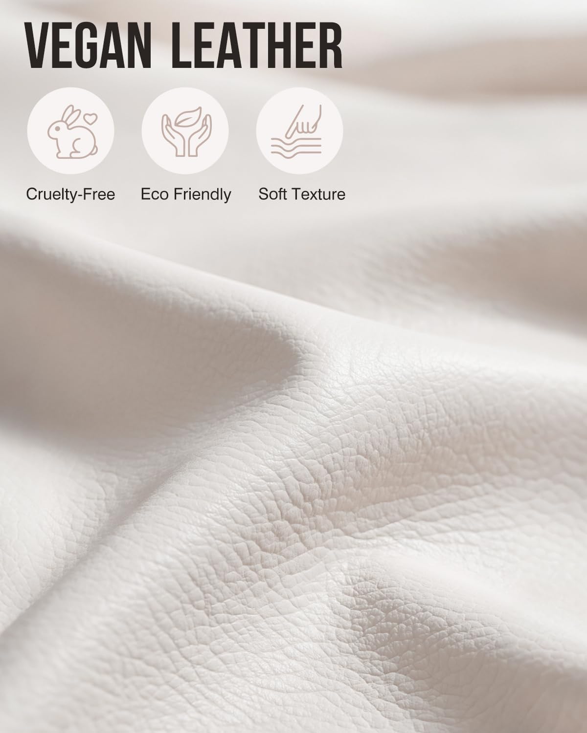 GLORIEROO close-up of faux leather texture highlighting durability and stylish finish
