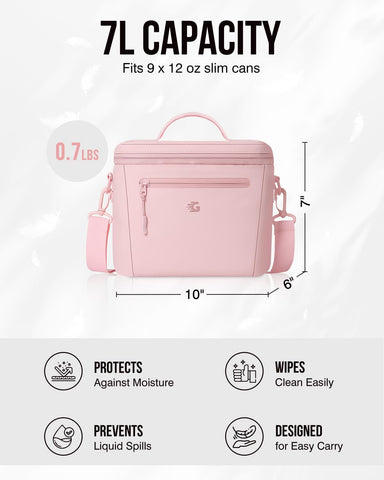 GLORIEROO padded handle and detachable strap for comfortable carry