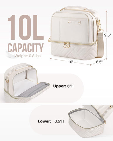 GLORIEROO open top compartment showing snacks and mesh pocket for neat organization