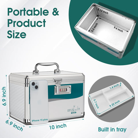 Glosen on bathroom shelf illustrating discreet storage and quick accessibility