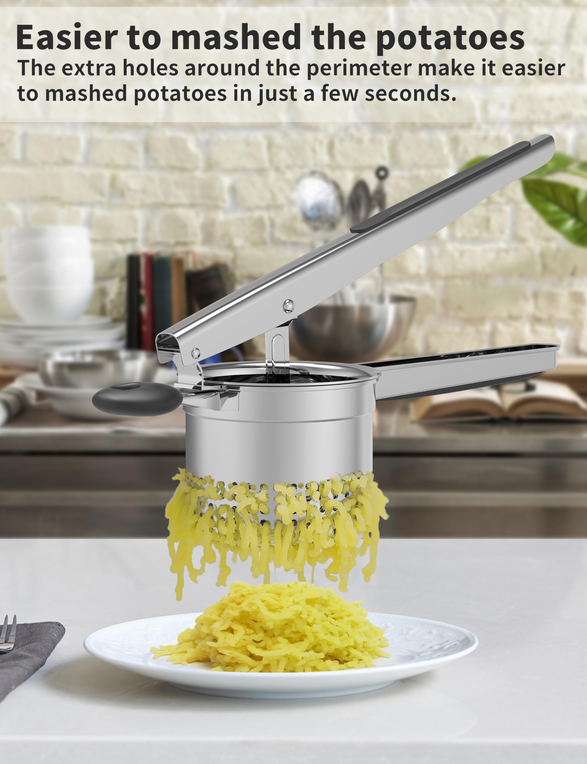 GloTika ergonomic handle detail offering comfortable leverage