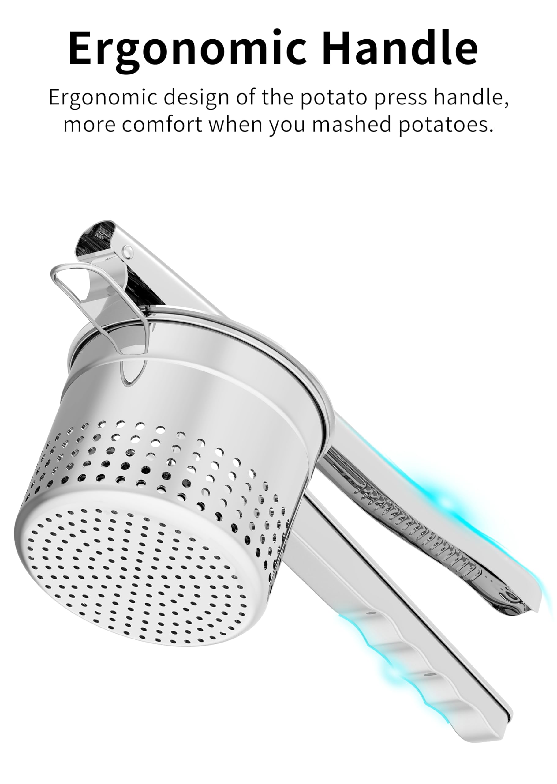 GloTika size comparison next to spoon showing scale and kitchen-ready capacity