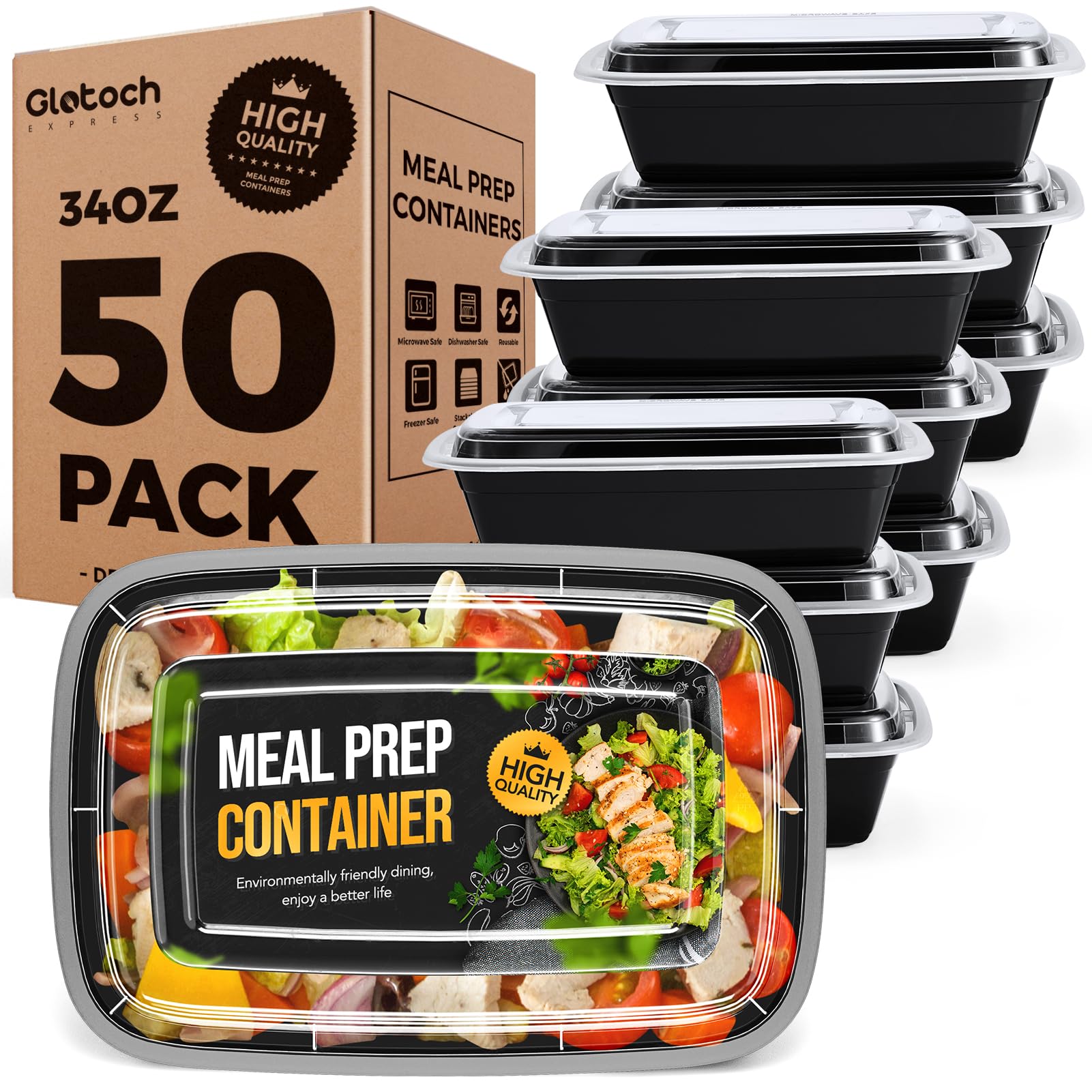 Glotoch Express front packaging showing the 100-piece set and capacity benefits