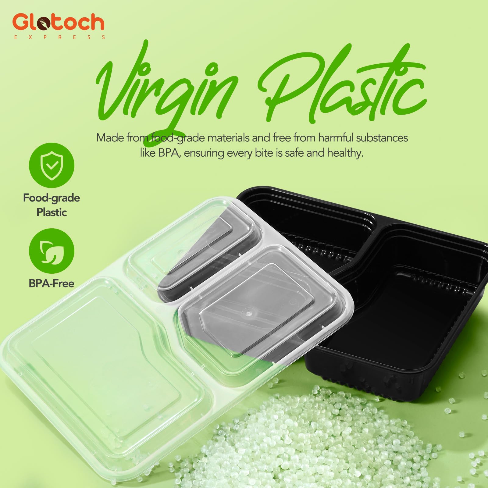 Glotoch fridge organization showing stacked containers saving space benefits