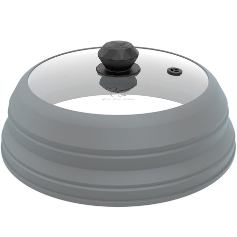 GLOU-GLOU GOOSE GGG front view glass cover shows clear tempered glass and neat rim, easy cleanup
