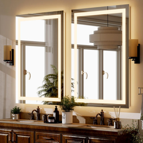 GLSLAND touch control panel showing memory function and adjustable lighting