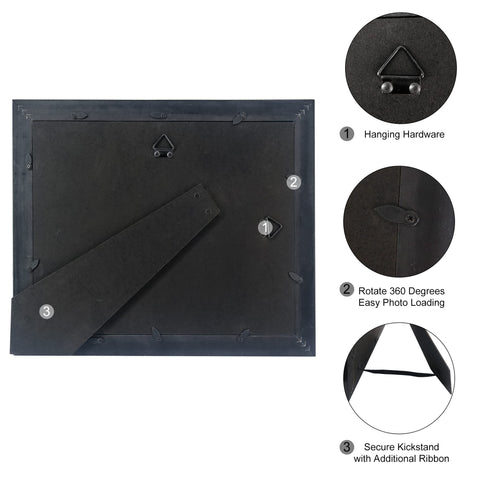 GMFrames back hardware and easel showing vertical or tabletop mounting options