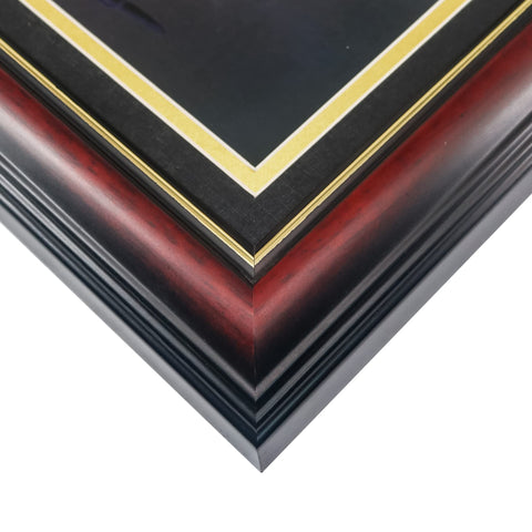 GMFrames side profile highlighting mahogany wood molding, durable construction