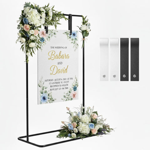 GMFRXII easel front view showing elegant black finish and professional display benefit