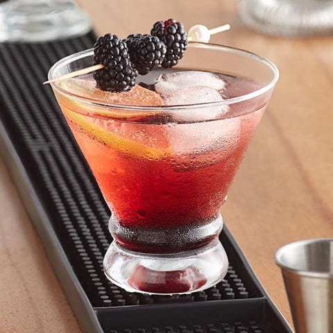 Gnimihz glass used for dessert demonstrating multiuse serving and style
