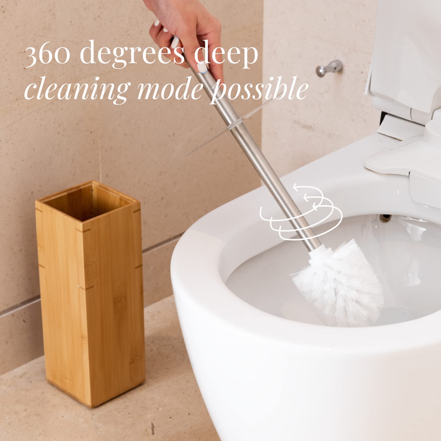 GOBAM nylon bristle closeup demonstrates dense 360-degree cleaning effectiveness benefit