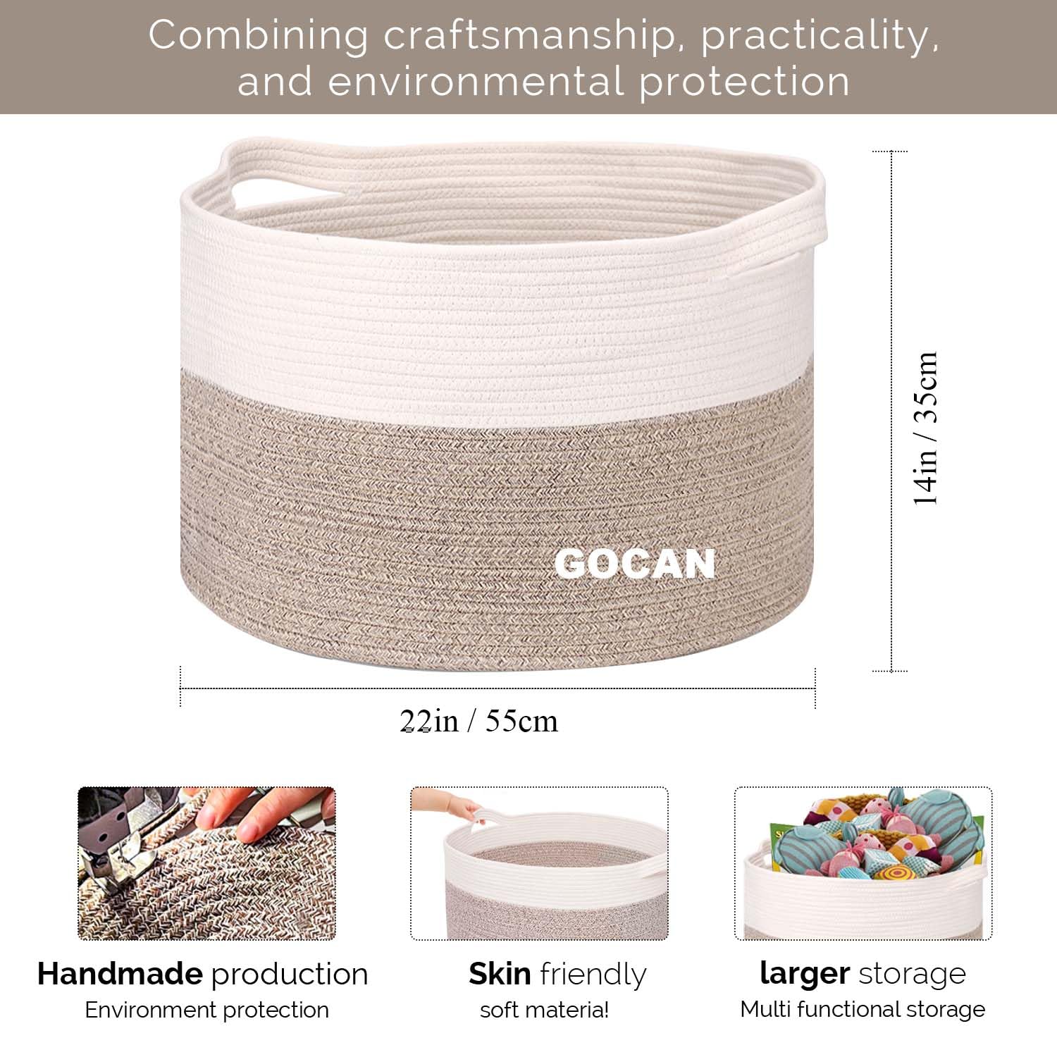 GOCAN soft carry handles detail for comfortable moving and easy transport