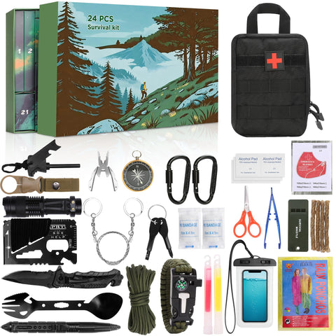 GODELAIF front box packaging showing 24-day advent calendar and tools