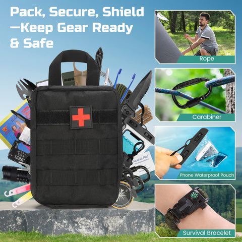 GODELAIF survival items in use at a campsite demonstrating practical readiness