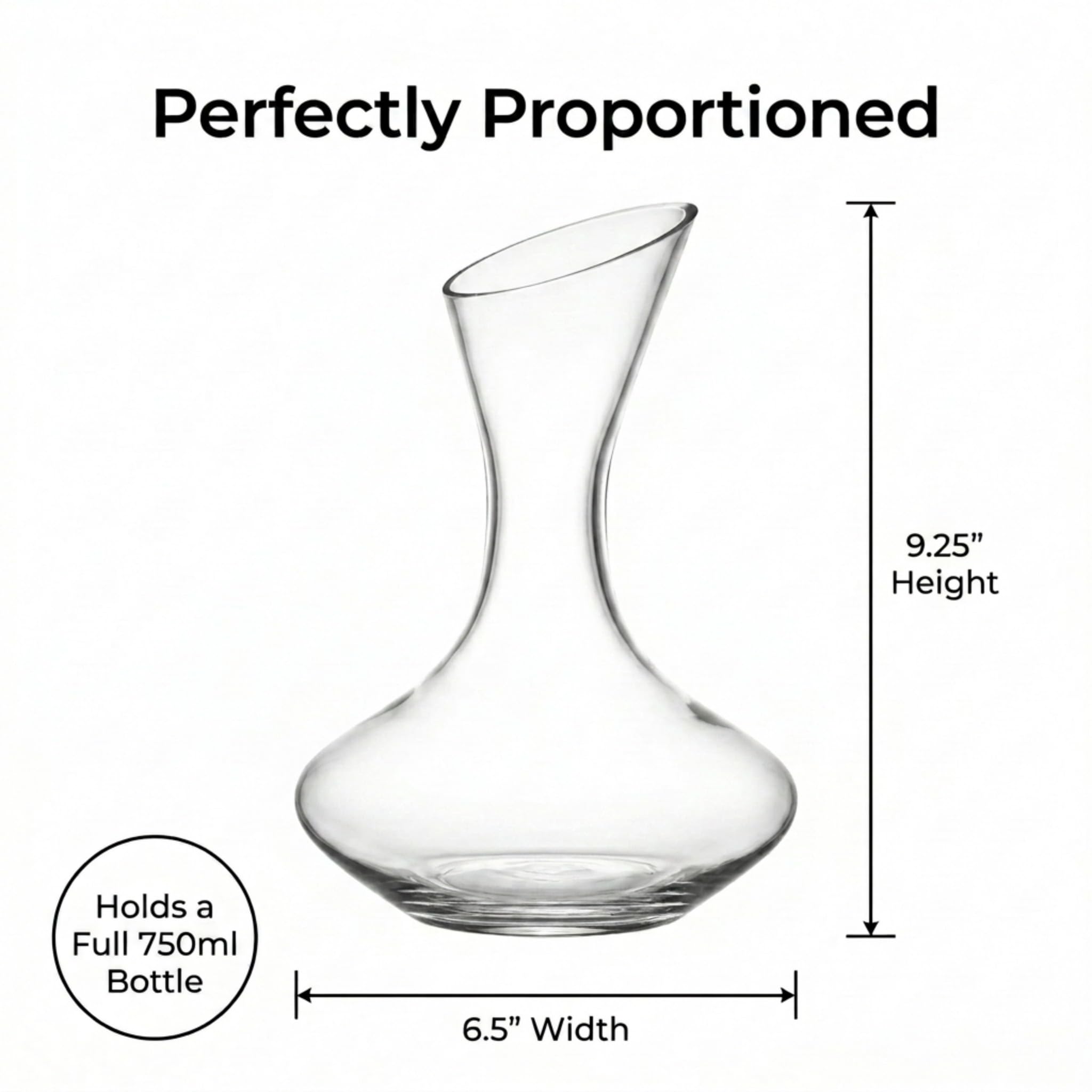 Godinger decanter filled with red wine displaying aeration and enhanced aroma benefit