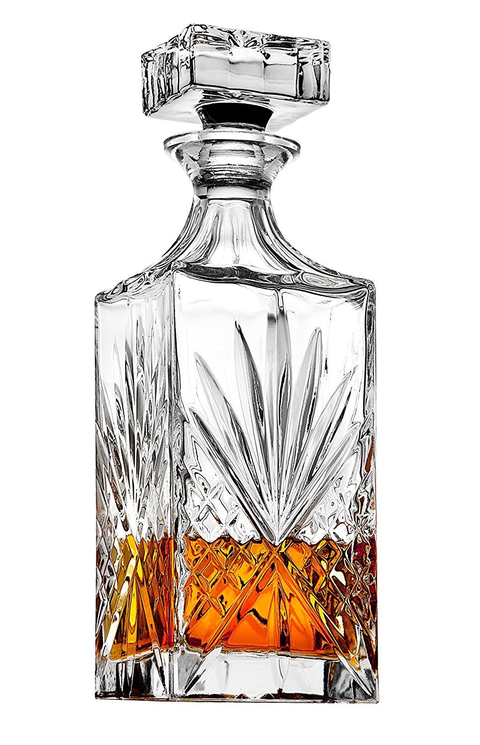 Godinger Dublin decanter front view showing elegant presentation and clarity