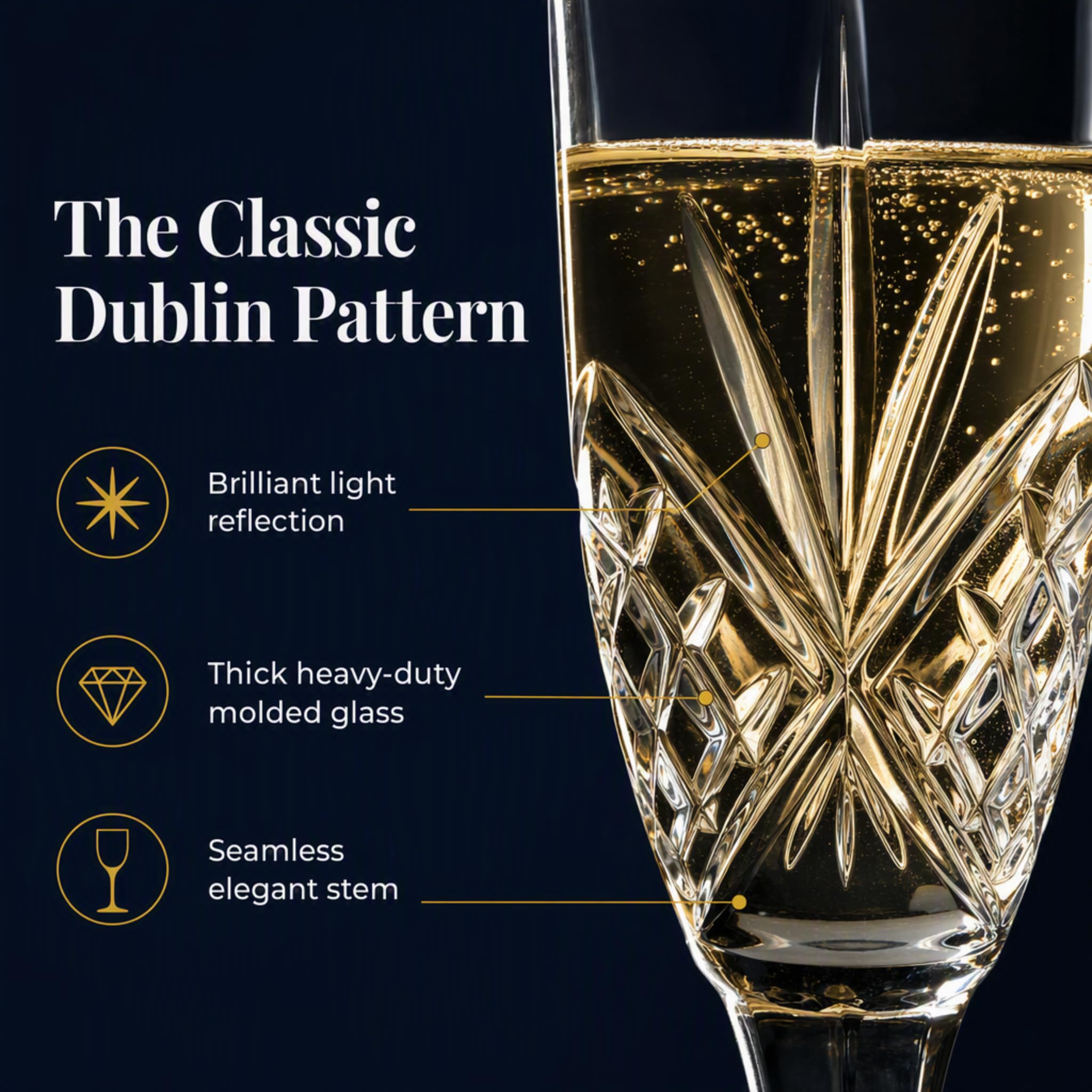 Godinger Dublin closeup rim showcasing thin crystal lip for concentrated aromas