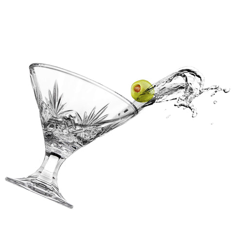 Godinger Dublin glasses in lifestyle dinner setting enhancing table decor