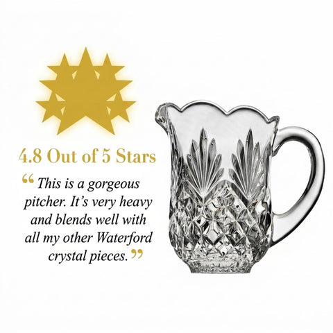Godinger Shannon pitcher back profile displaying graceful silhouette and stability