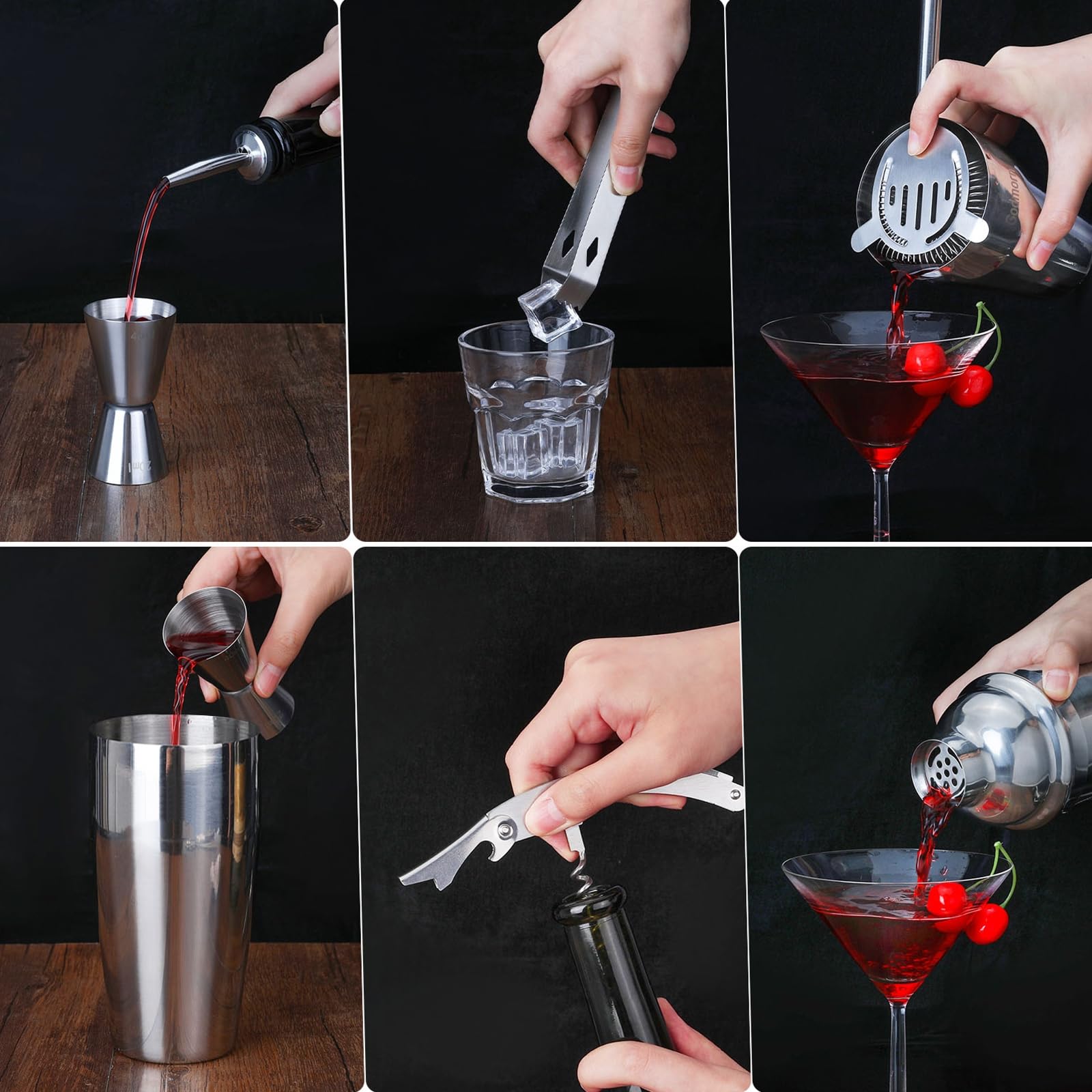 Godmorn bend straw and ice tongs detail showing reusable straws and precise ice handling