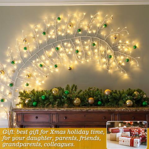 GOESWELL bedroom ambience with willow lights creating relaxing mood lighting