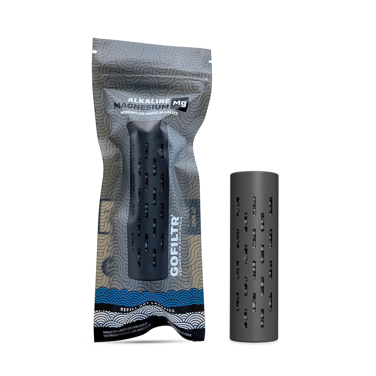 GOFILTR front packaging showing cartridge and refill info for easy identification