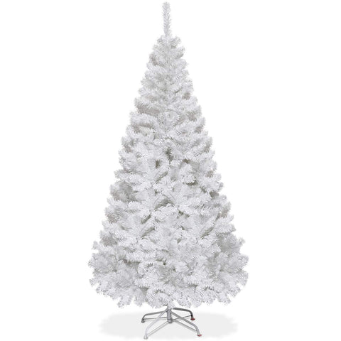 GOFLAME front view white tree showing full festive presence