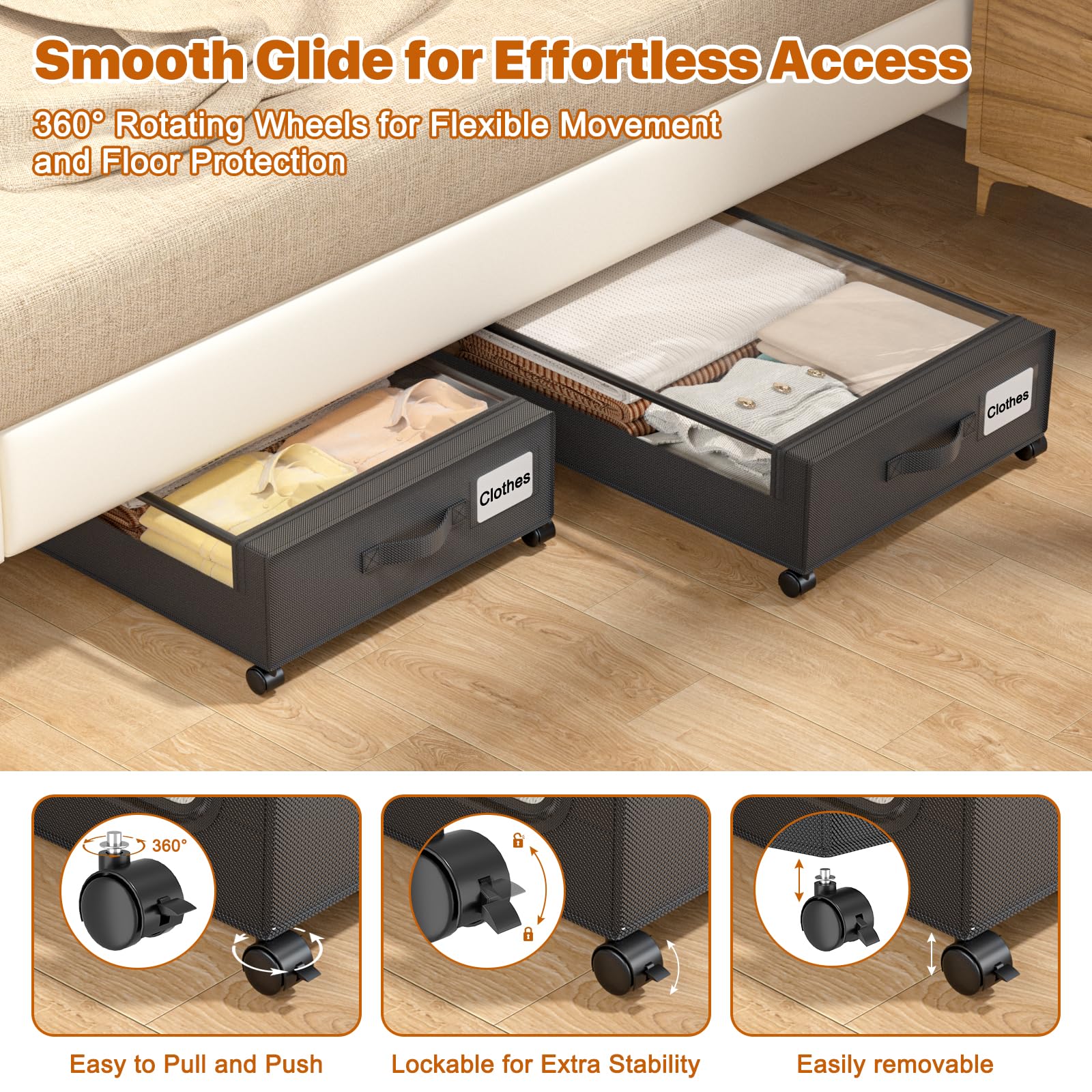 GoFujuco clear lid window and label slot for quick content identification