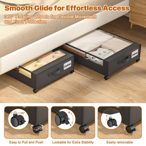 GoFujuco clear lid window and label slot for quick content identification