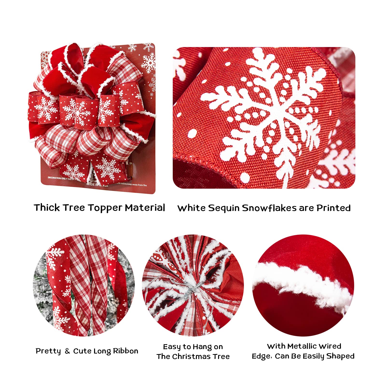 GOGOSY long plaid streamers draped to show customizable length