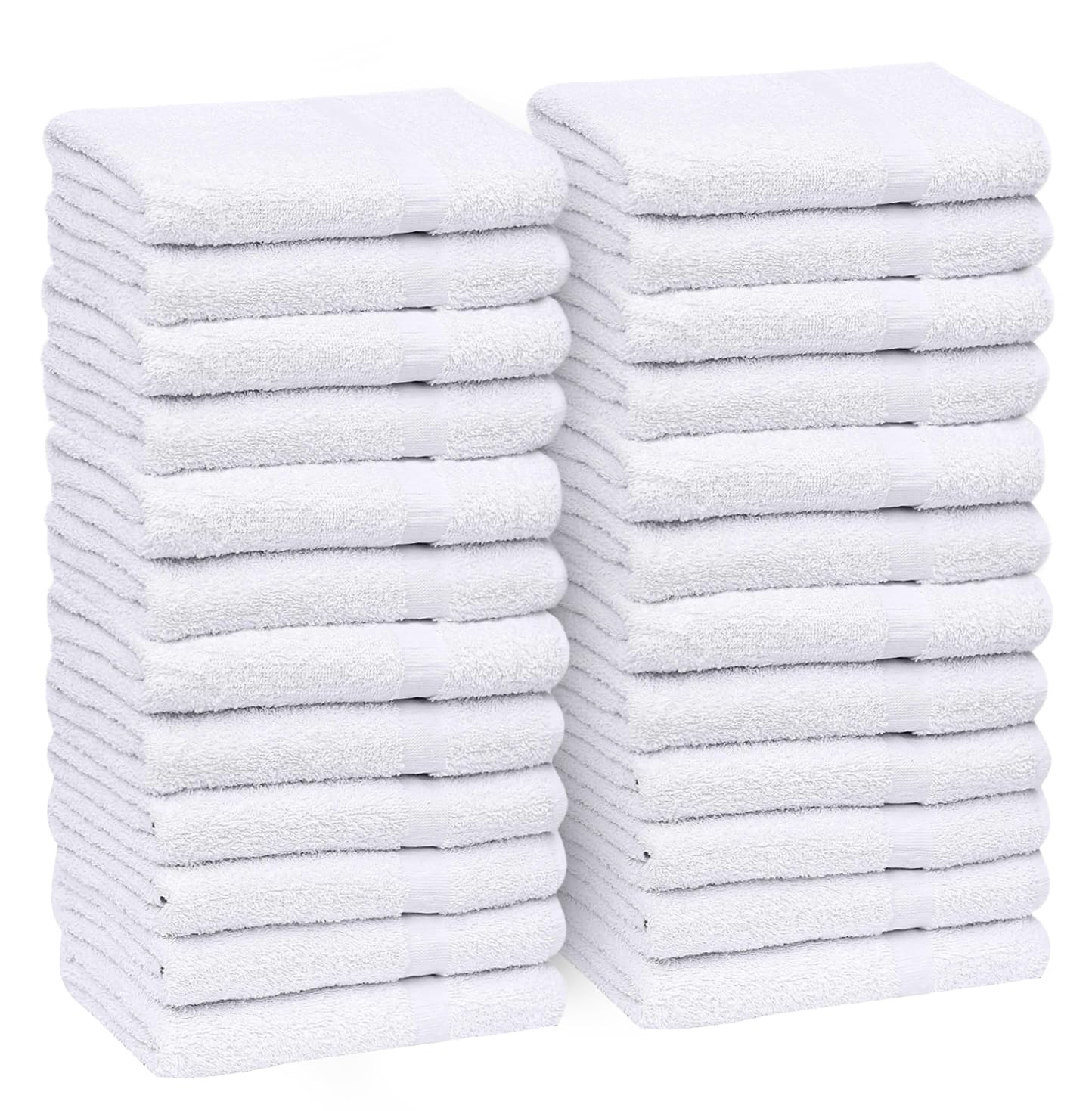 GOLD TEXTILES front pack view showing 24 towels for value and convenience