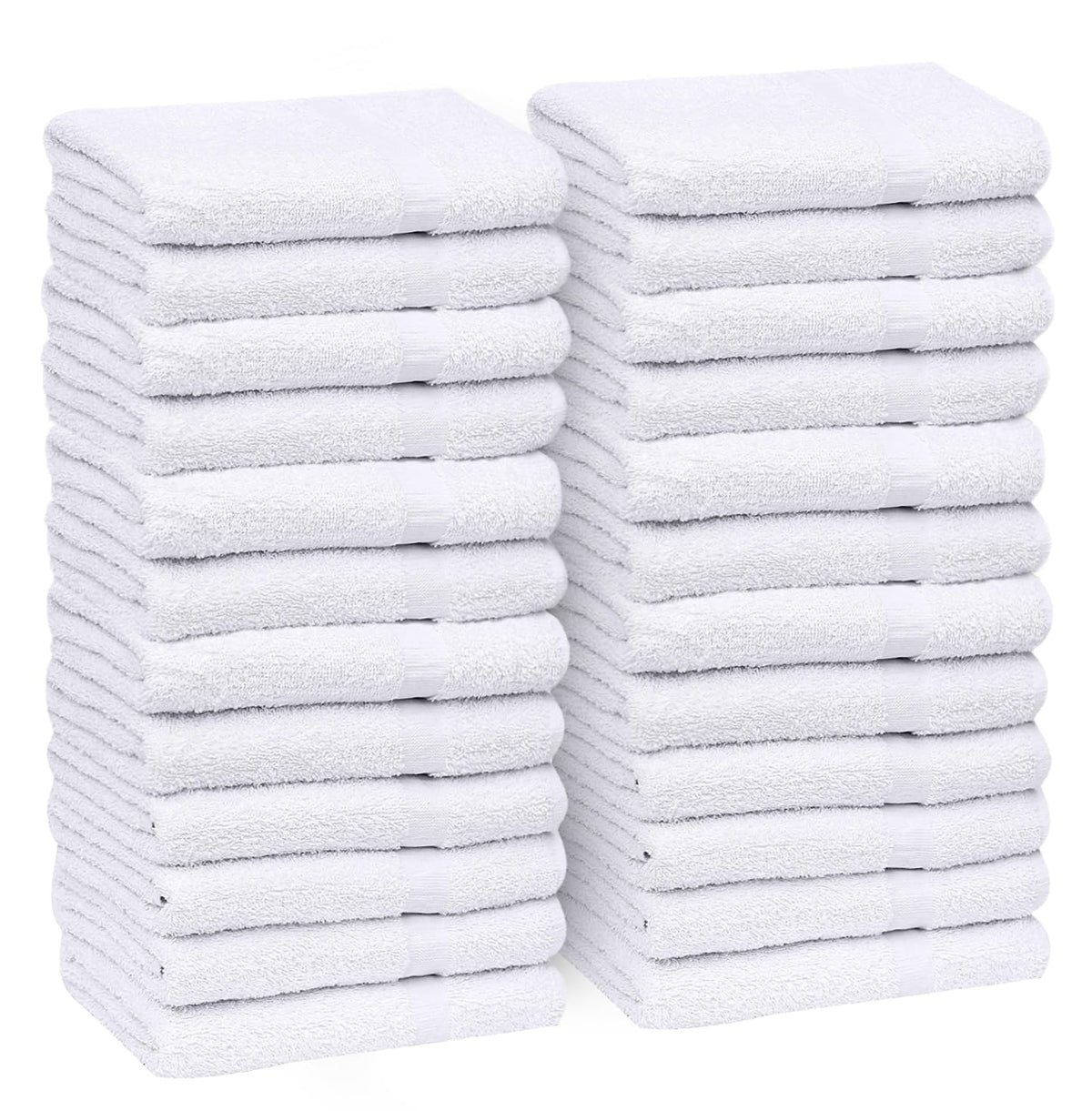 GOLD TEXTILES front pack view showing 24 towels for value and convenience