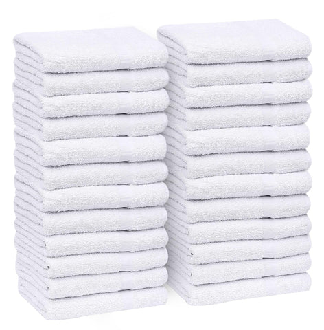 GOLD TEXTILES front pack view showing 24 towels for value and convenience