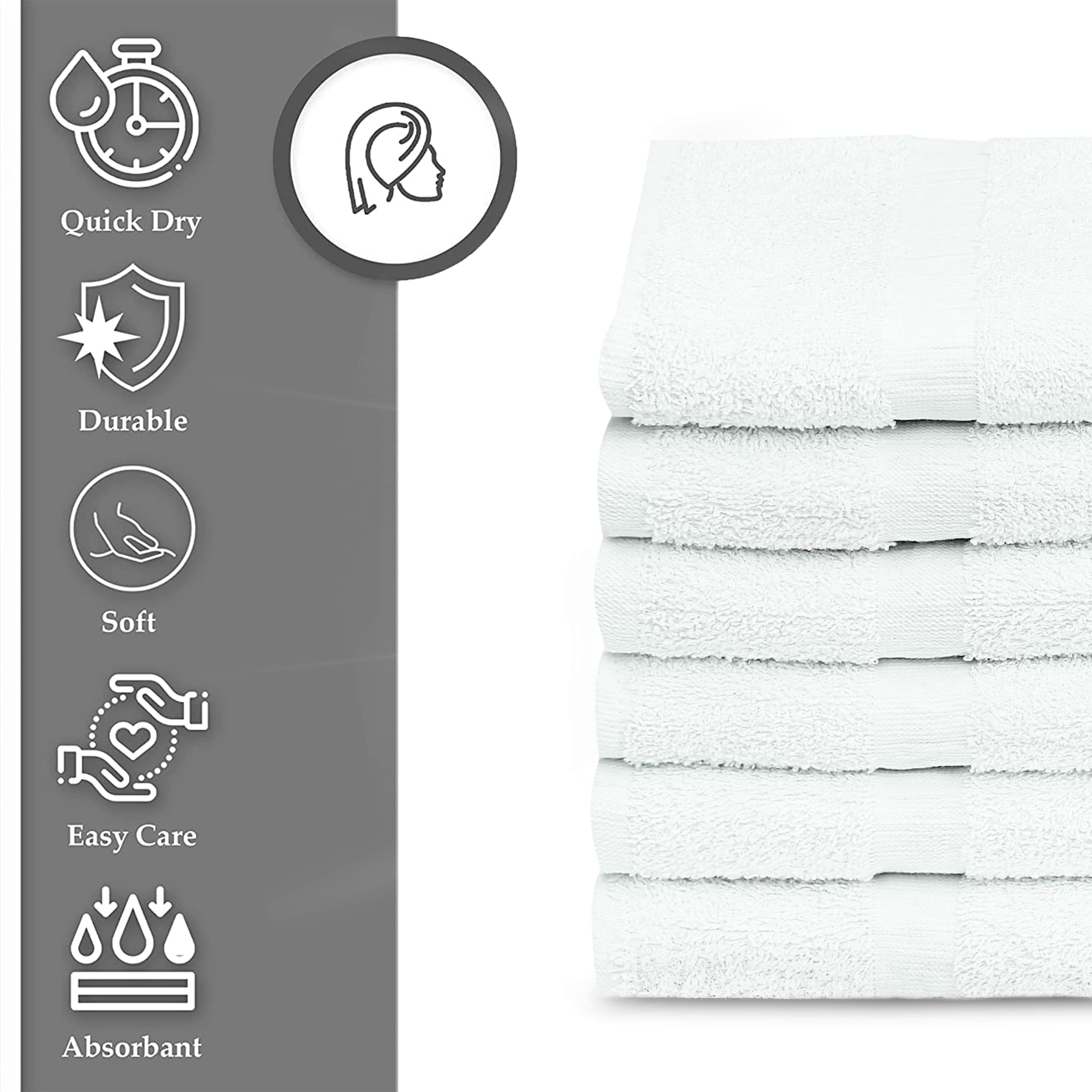 GOLD TEXTILES towel in salon use demonstrating size and practical coverage benefit