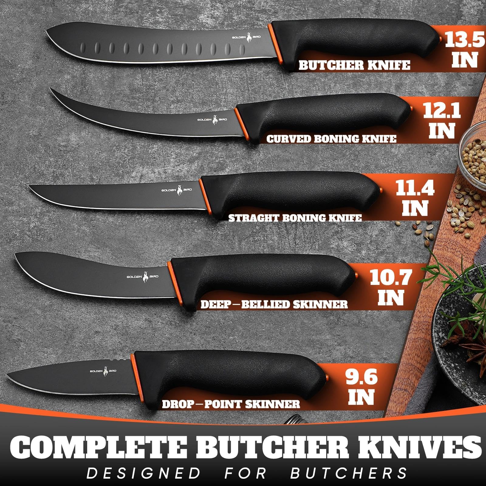 Golden Bird roll bag open organizing knives for easy transport