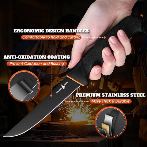 Golden Bird textured handle detail providing secure, non-slip grip